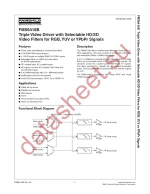 FMS6418BM16X datasheet  